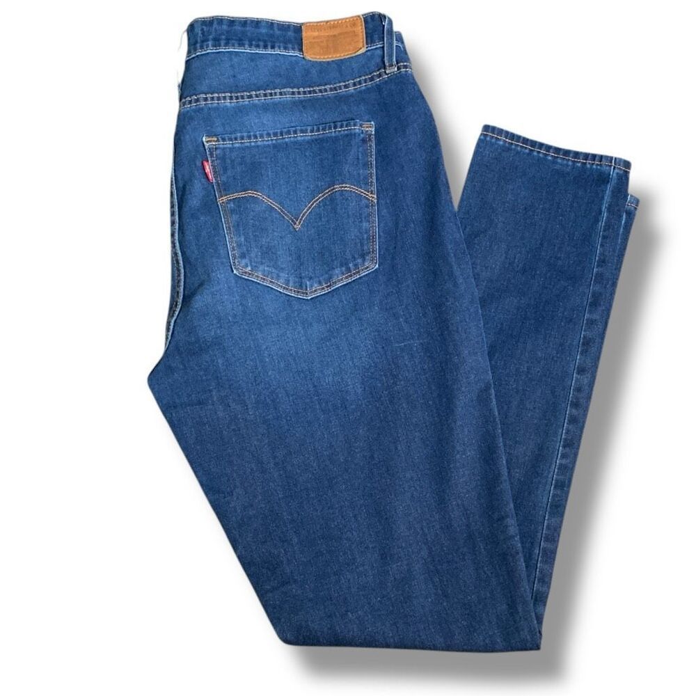 Levi’s 721 High Rise Skinny Jeans Dark Wash Blue Stretch Denim Casual Classic